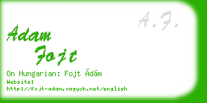 adam fojt business card